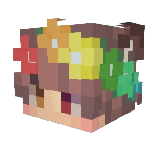 reallDivine Minecraft avatar head, 3D render