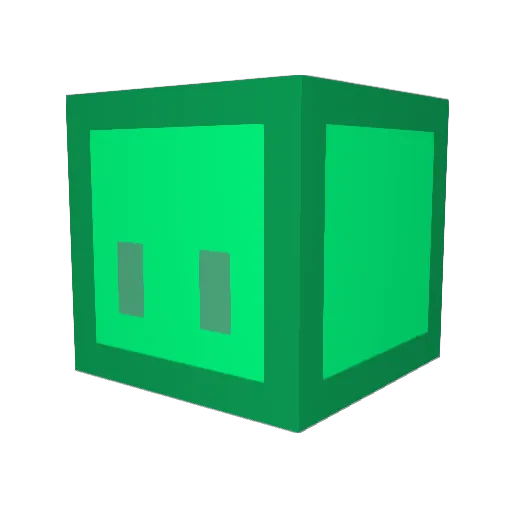 reallll3 Minecraft avatar head, 3D render