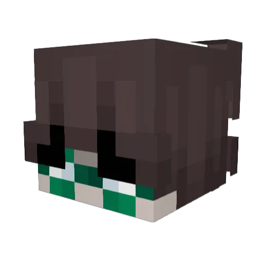 reallowed Minecraft avatar head, 3D render