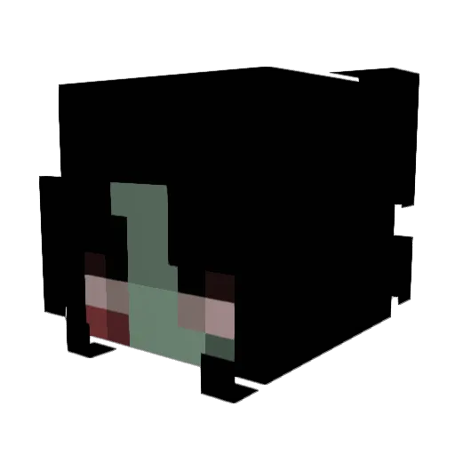 really_kishi Minecraft avatar head, 3D render