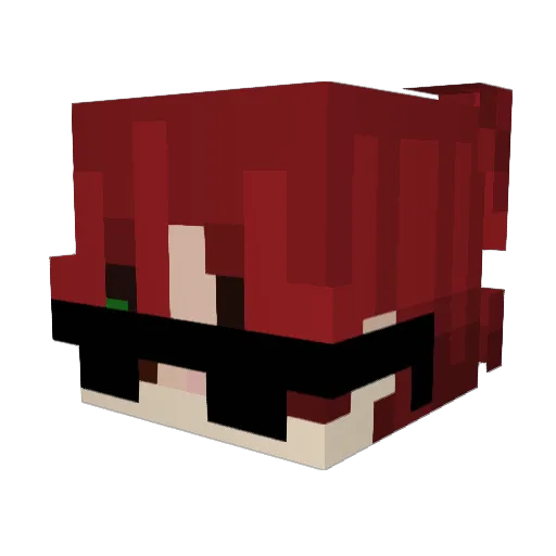 really_s Minecraft avatar head, 3D render