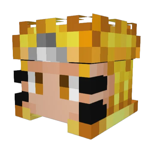 reallytate Minecraft avatar head, 3D render