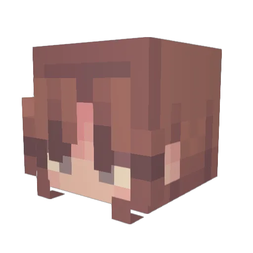 reallyvictxria Minecraft avatar head, 3D render