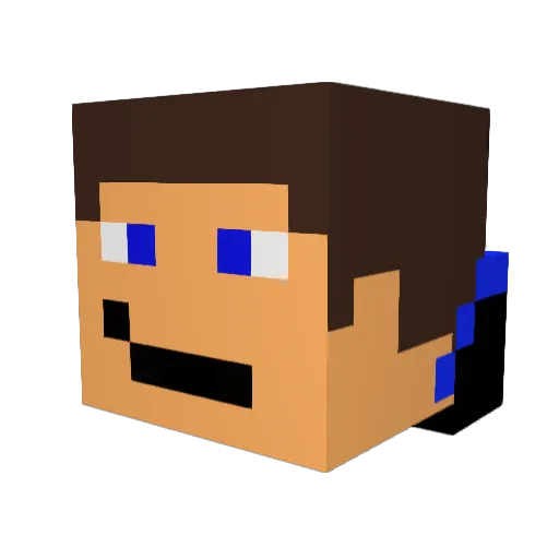 realm_destroyer9 Minecraft avatar head, 3D render