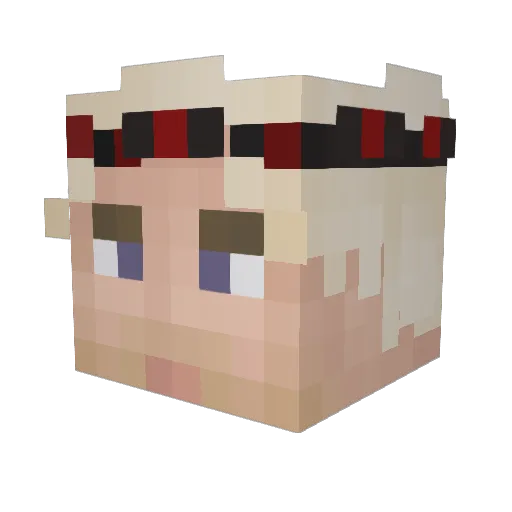 realmal1 Minecraft avatar head, 3D render