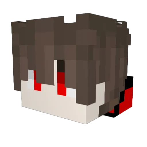 realnopek Minecraft avatar head, 3D render