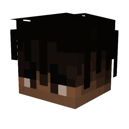 realpewds Minecraft avatar head, 3D render