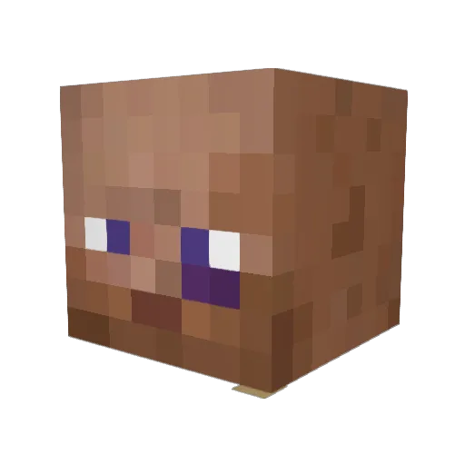 realpituu Minecraft avatar head, 3D render