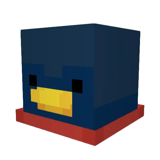 realpoptart Minecraft avatar head, 3D render
