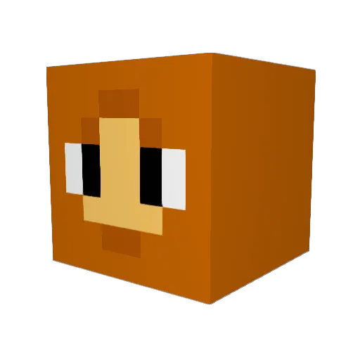 realslimshaddy Minecraft avatar head, 3D render