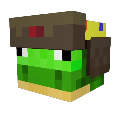 realsooga Minecraft avatar head, 3D render