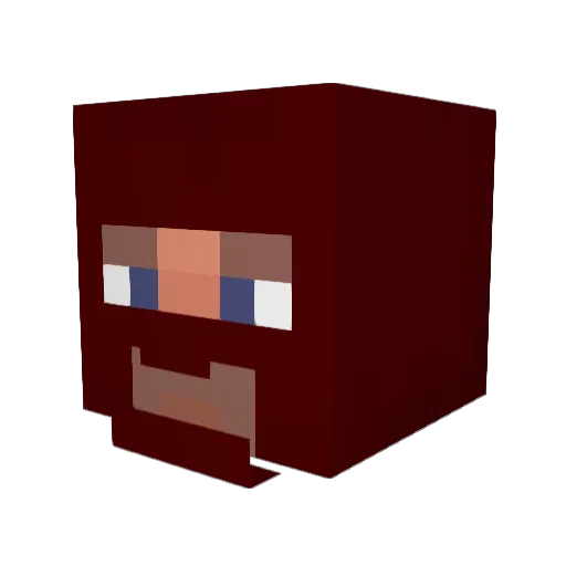 realspytf2 Minecraft avatar head, 3D render