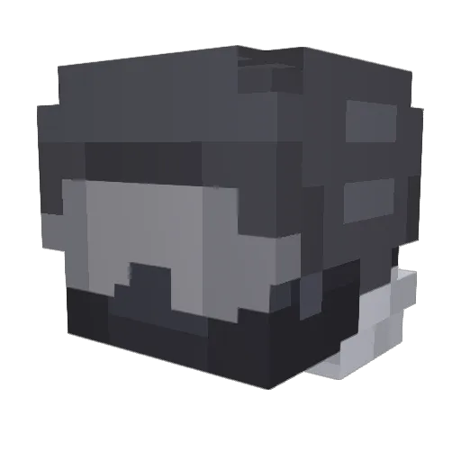 realsuperhack Minecraft avatar head, 3D render