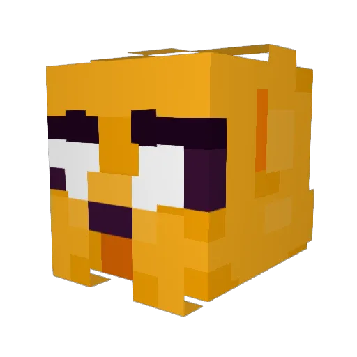 realtechnomusic Minecraft avatar head, 3D render