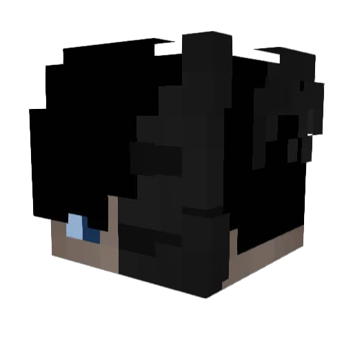 realzvcx Minecraft avatar head, 3D render