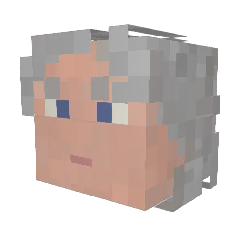 reaper1326 Minecraft avatar head, 3D render