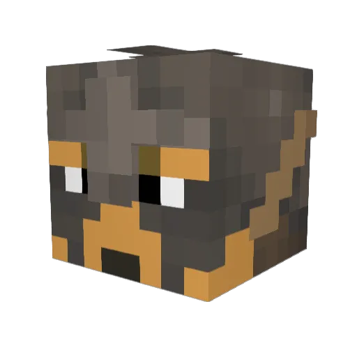 reaperelite Minecraft avatar head, 3D render