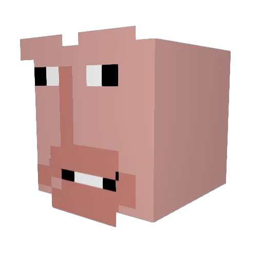 reaperlol Minecraft avatar head, 3D render