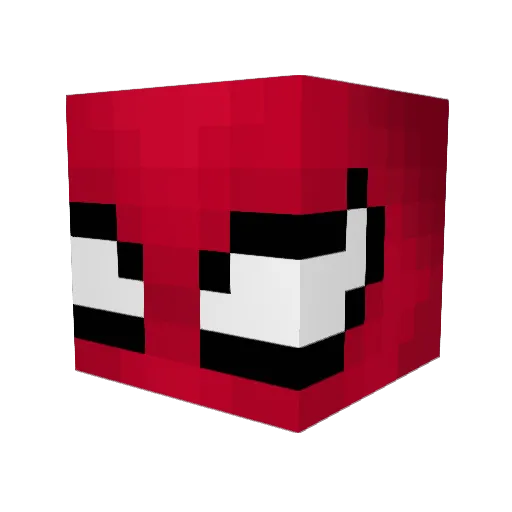 rearwing Minecraft avatar head, 3D render