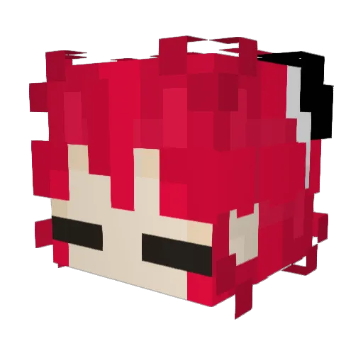 reaseipecie Minecraft avatar head, 3D render