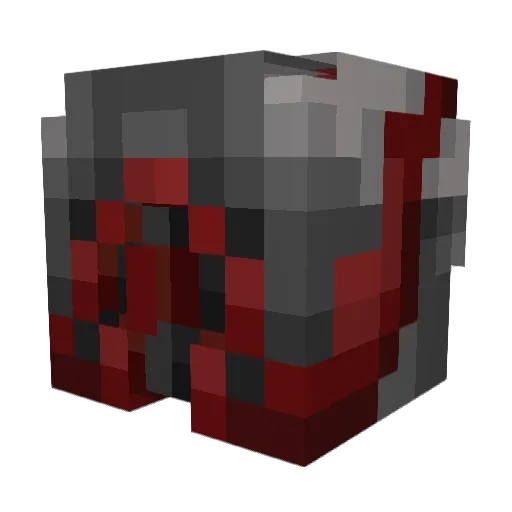 reaxnHD Minecraft avatar head, 3D render