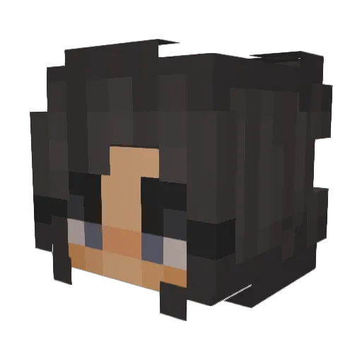 rebeccar_ Minecraft avatar head, 3D render