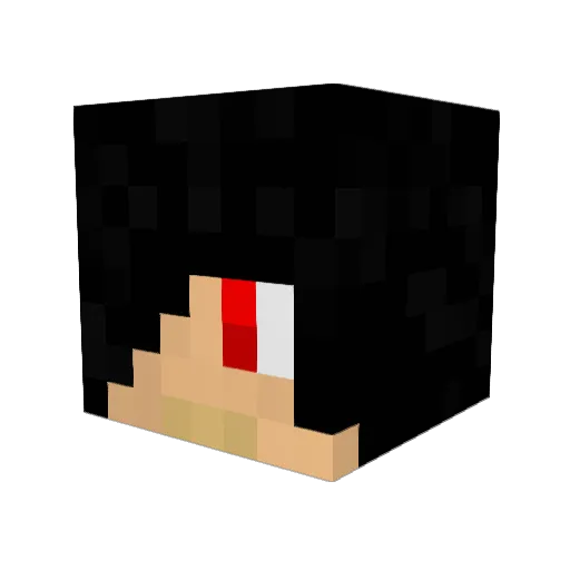 rebolir Minecraft avatar head, 3D render