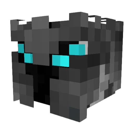 recentlydone Minecraft avatar head, 3D render