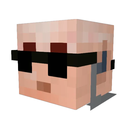 rechinchulin Minecraft avatar head, 3D render