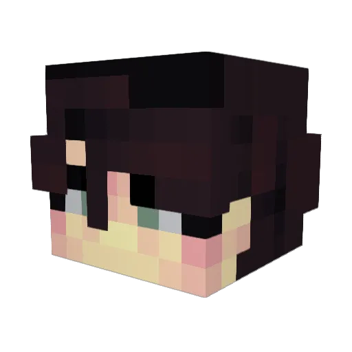 rechuru Minecraft avatar head, 3D render