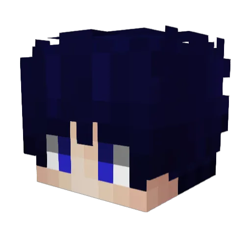 recipere Minecraft avatar head, 3D render