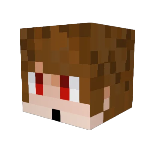 reckare Minecraft avatar head, 3D render