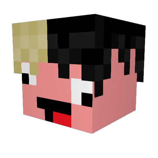 reckftp Minecraft avatar head, 3D render