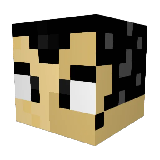 reckklessss Minecraft avatar head, 3D render