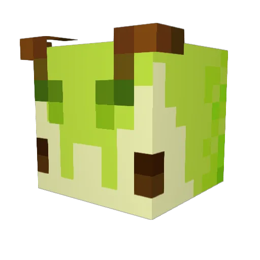 reclusea Minecraft avatar head, 3D render