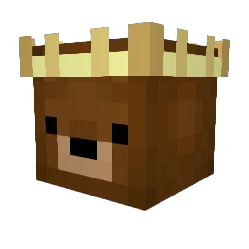 reco2024 Minecraft avatar head, 3D render