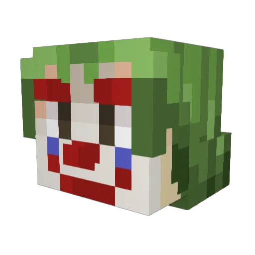 recon_ninja Minecraft avatar head, 3D render