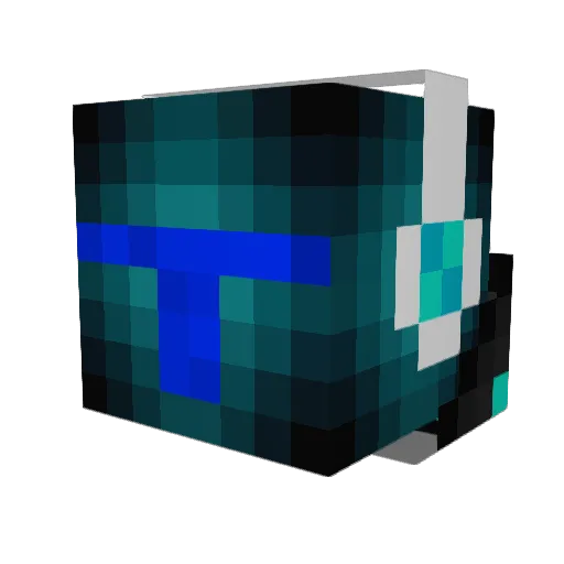 reconstx5 Minecraft avatar head, 3D render