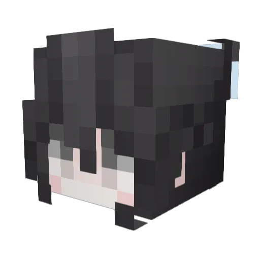 recozy Minecraft avatar head, 3D render