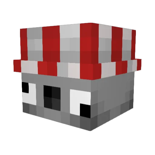 rectionpet Minecraft avatar head, 3D render