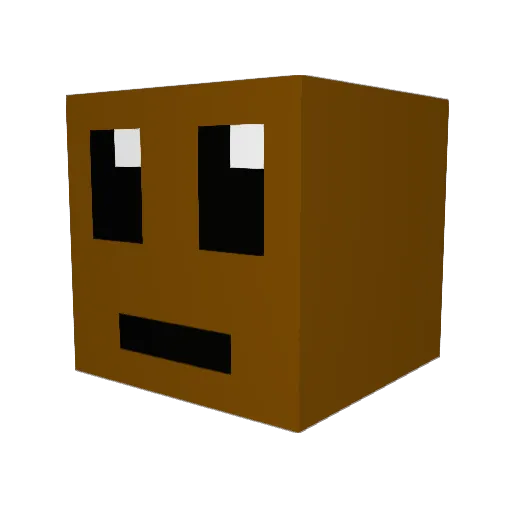 red1000 Minecraft avatar head, 3D render