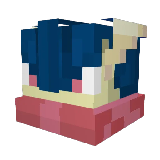 red109 Minecraft avatar head, 3D render
