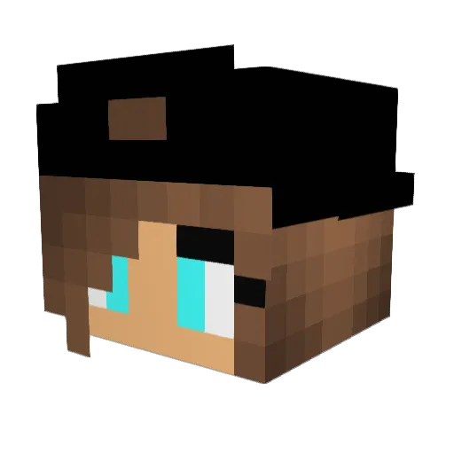 red1403 Minecraft avatar head, 3D render