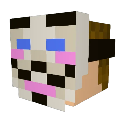 red2194 Minecraft avatar head, 3D render
