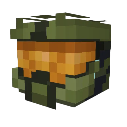 red40goon Minecraft avatar head, 3D render