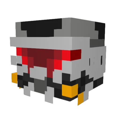 red6ui Minecraft avatar head, 3D render