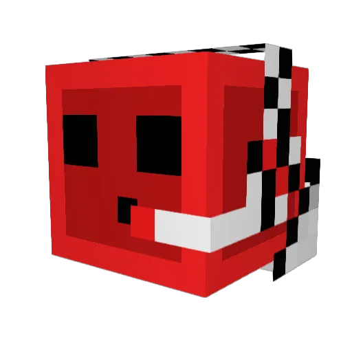 red7777 Minecraft avatar head, 3D render