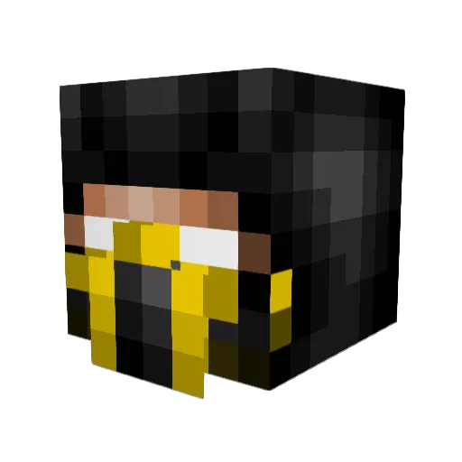 redDEATHmurderer Minecraft avatar head, 3D render