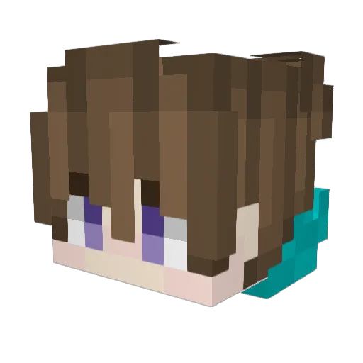 red_bank Minecraft avatar head, 3D render
