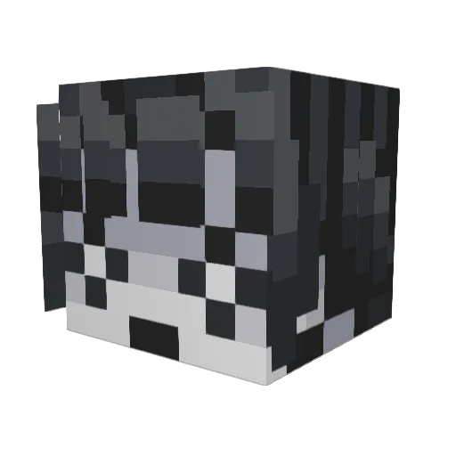red_bean_bun Minecraft avatar head, 3D render